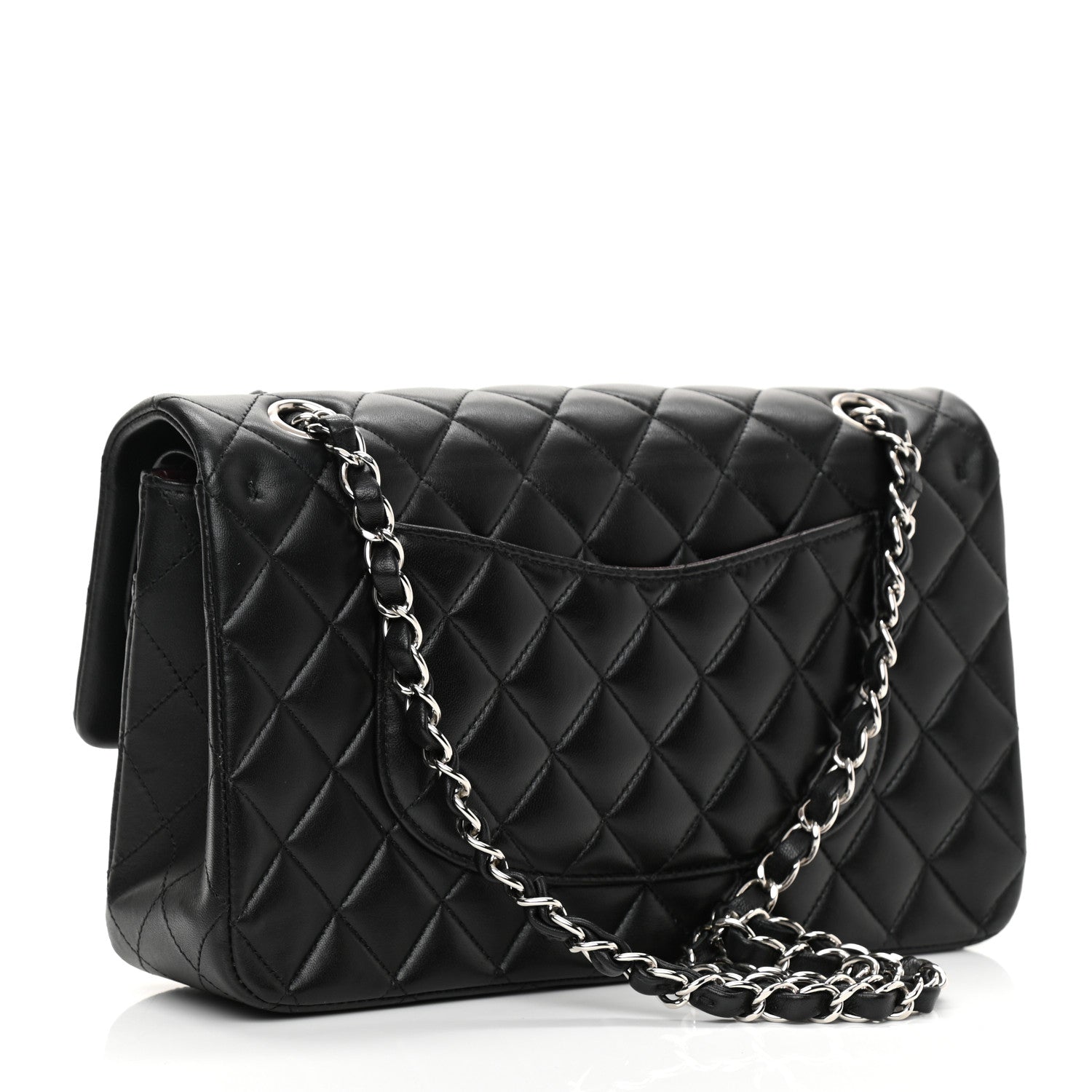 Chanel Lambskin Quilted Medium Double Flap Black 4 of 10