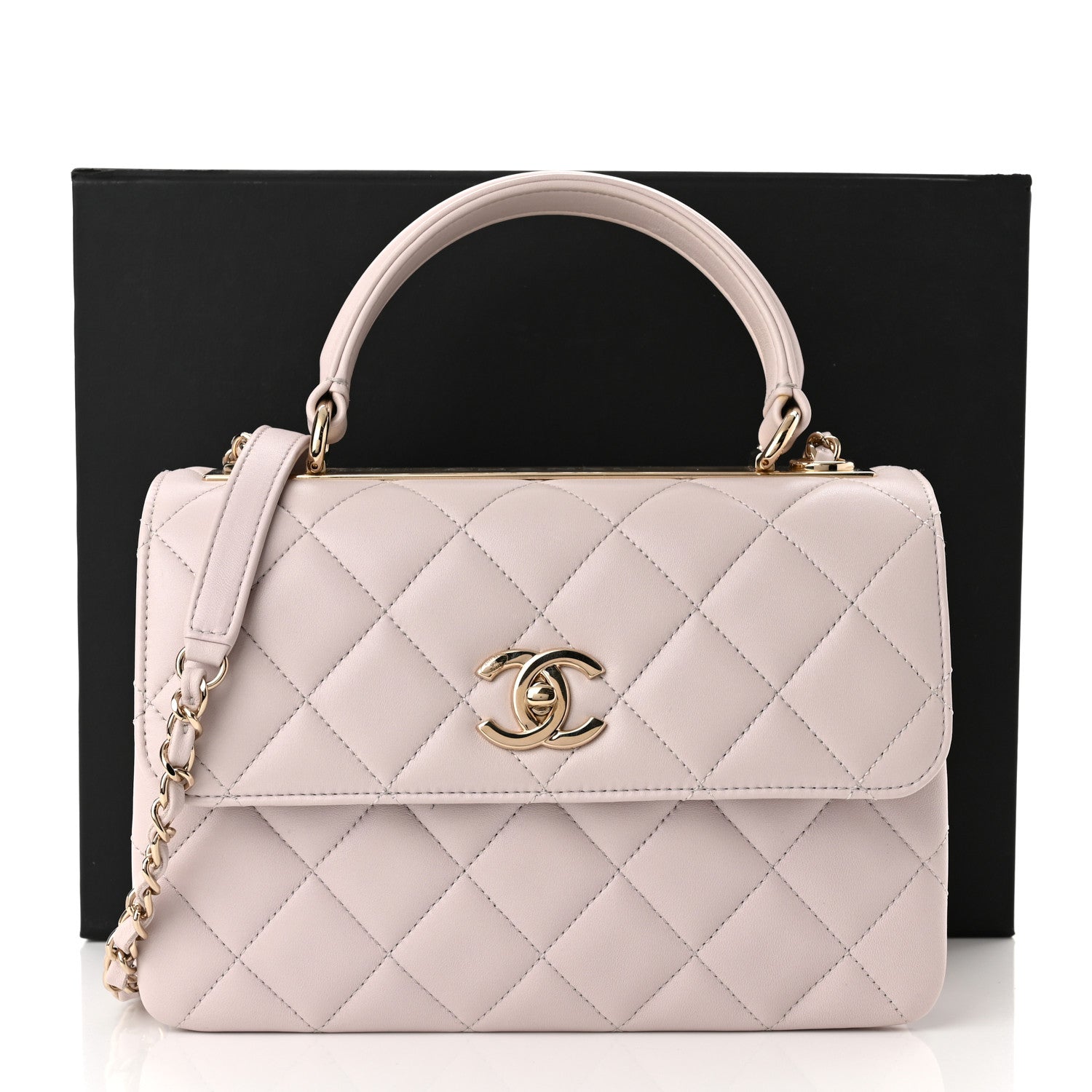 Chanel Lambskin Quilted Small Trendy CC Flap Dual Handle Bag Lilas Lilac 11 of 11