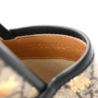 Gucci GG Supreme Monogram Bees Espadrille Flats 38 Beige Ebony Oro Black 8 of 10