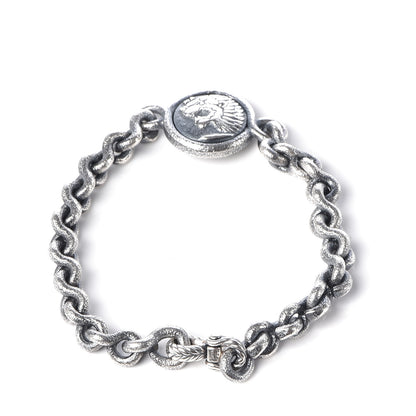 David Yurman Sterling Silver Petrvs Lion Link Bracelet 3 of 5