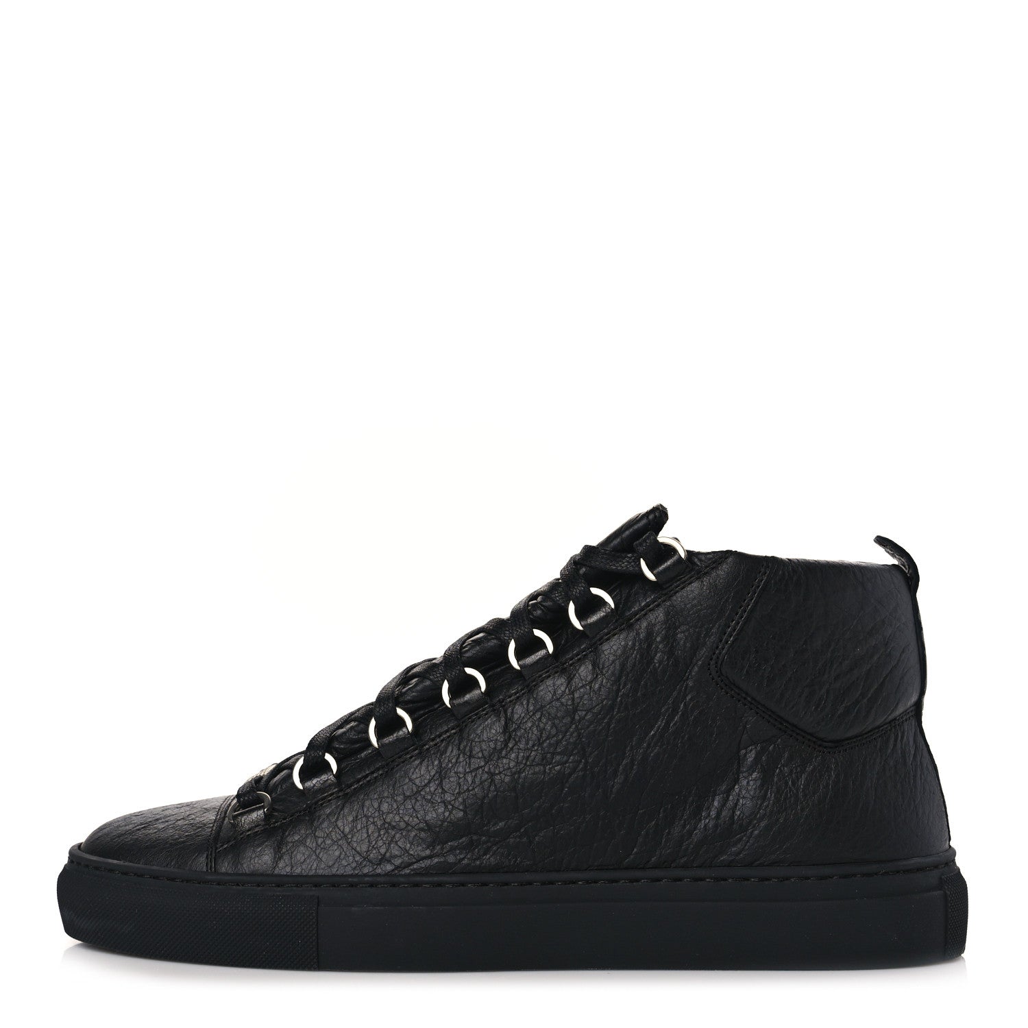 Balenciaga Agneau Arena Opaque Mens High Top Sneakers 41 Black 1 of 9