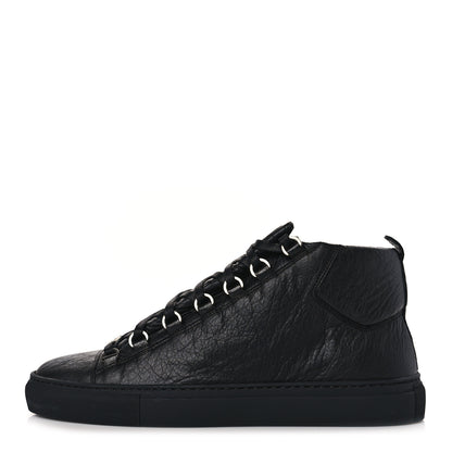 Balenciaga Agneau Arena Opaque Mens High Top Sneakers 41 Black 1 of 9