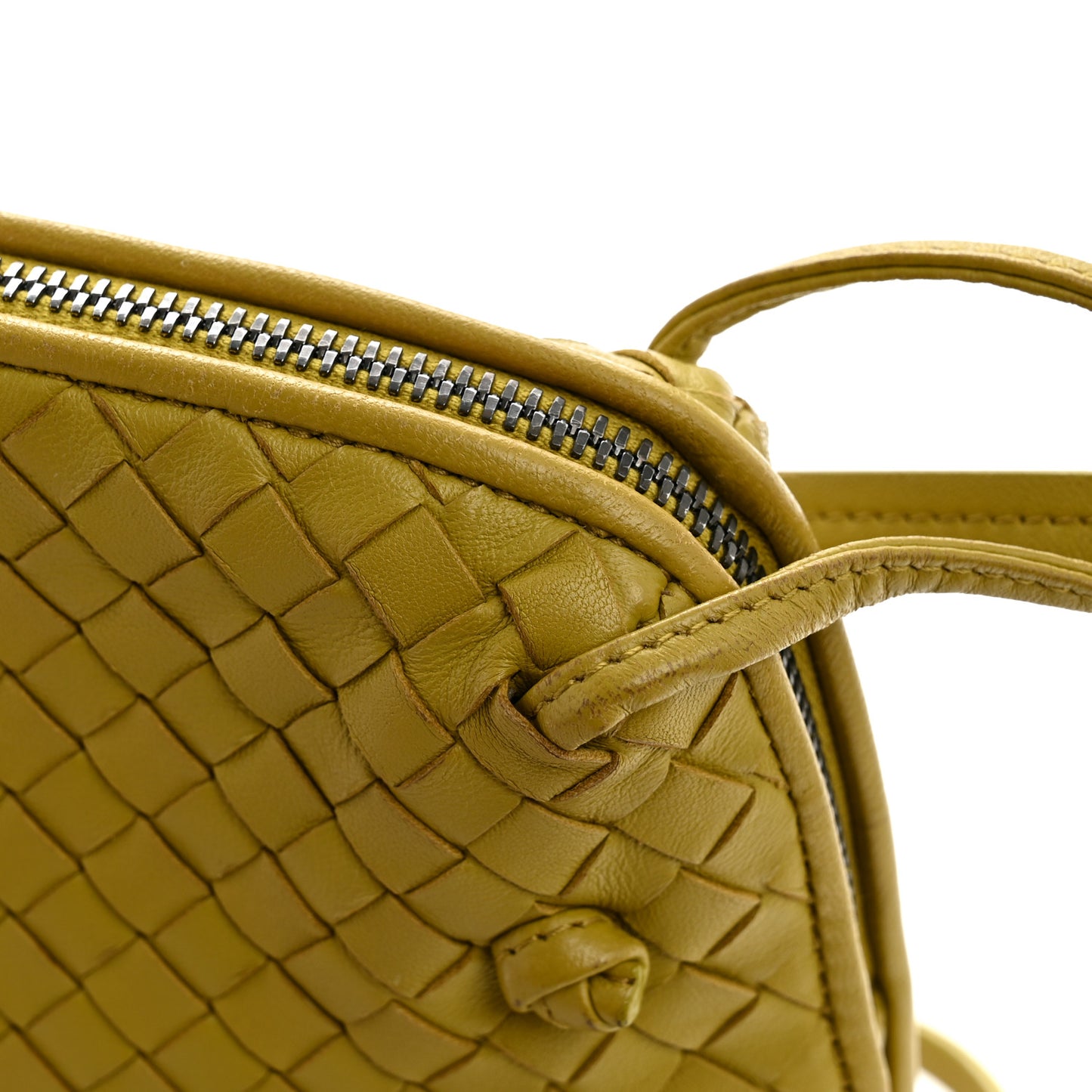 Nappa Intrecciato Nodini Crossbody Messenger Green