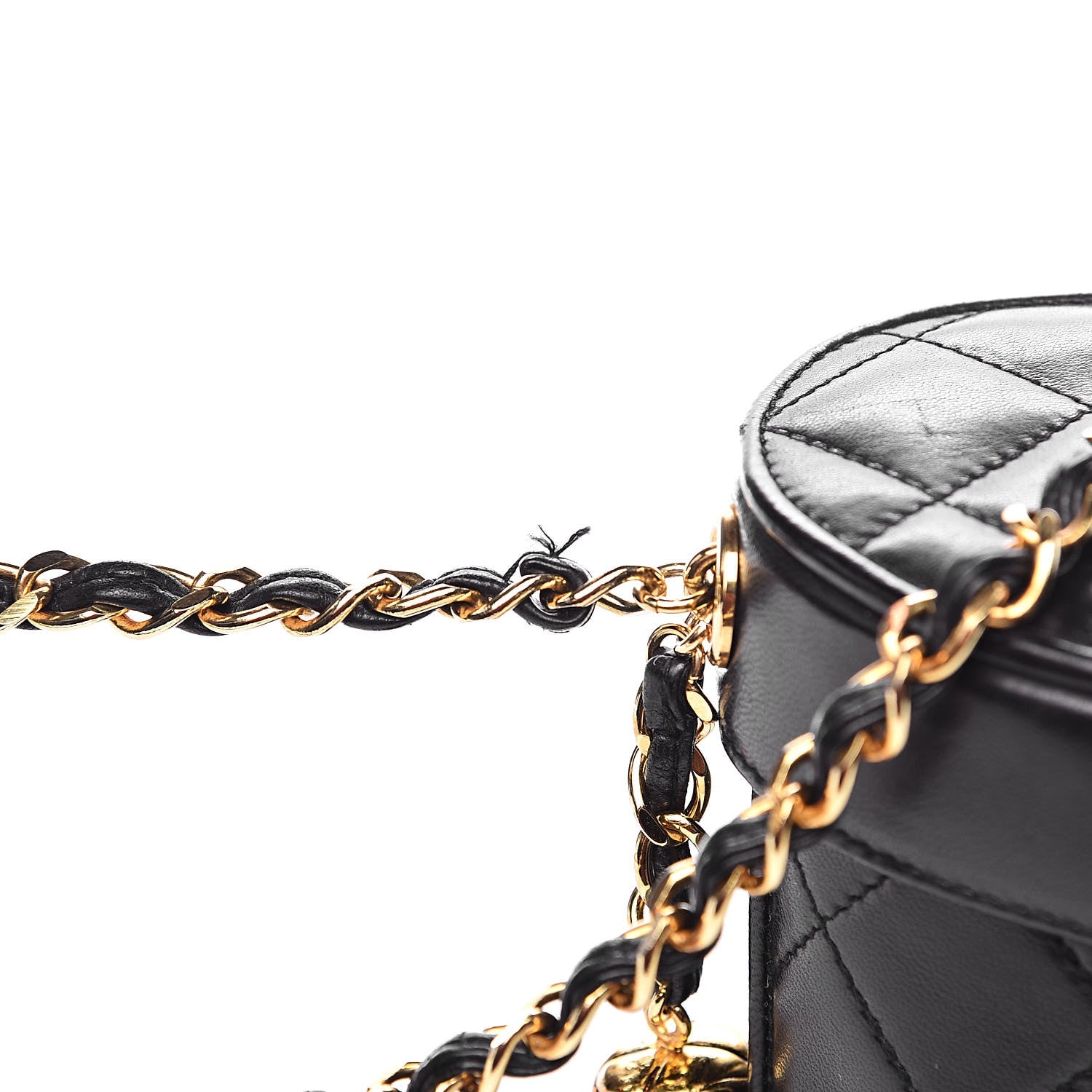 Chanel Lambskin Quilted Tassel Shoulder Bag Black 10 of 14