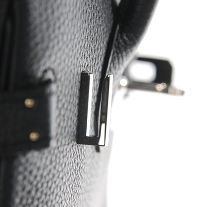 Hermes Taurillon Clemence Birkin 30 Black 17 of 22