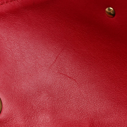 Gucci Velvet Matelasse Medium GG Marmont Shoulder Bag Hibiscus Red 12 of 16