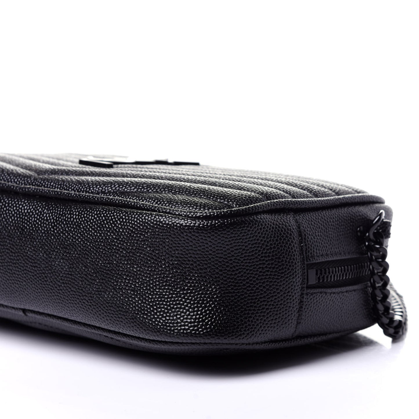 Grain De Poudre Matelasse Monogram Mini Lou Camera Bag Black