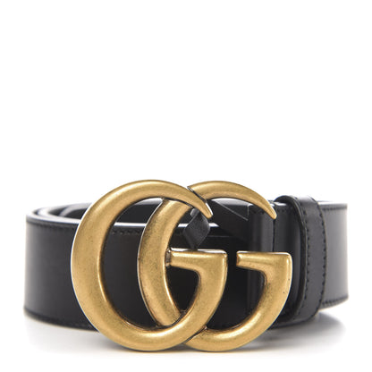 Gucci Calfskin Double G 40mm Belt 80 32 Black 1 of 5
