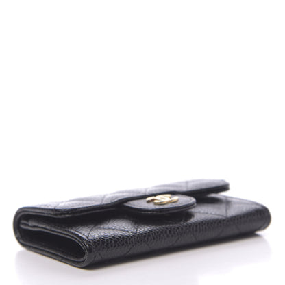 Chanel Caviar Quilted Flap Card Holder Black 4 of 9