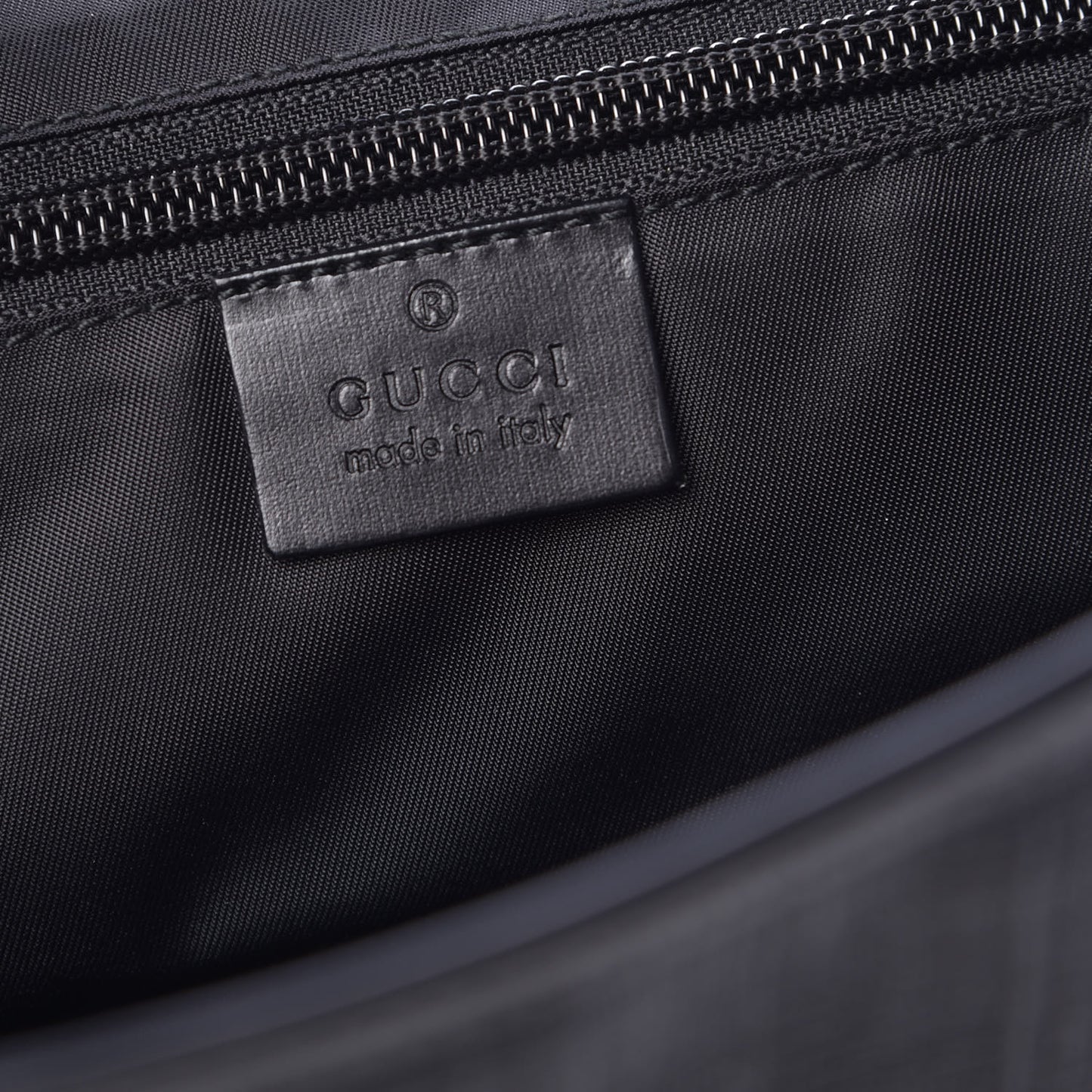Coated Canvas Interlocking G Double Buckle Flap Messenger Bag Black