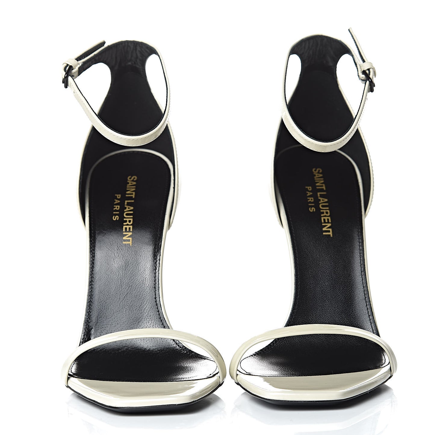 Patent Calfskin Opyum Sandals 38 Neutro
