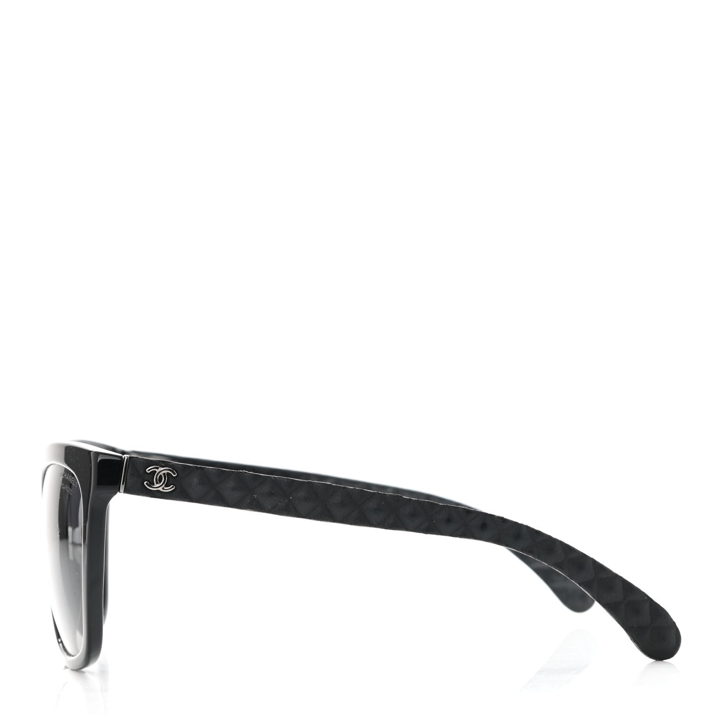 Acetate Quilted Polarized Butterfly CC Sunglasses 5288-Q Black