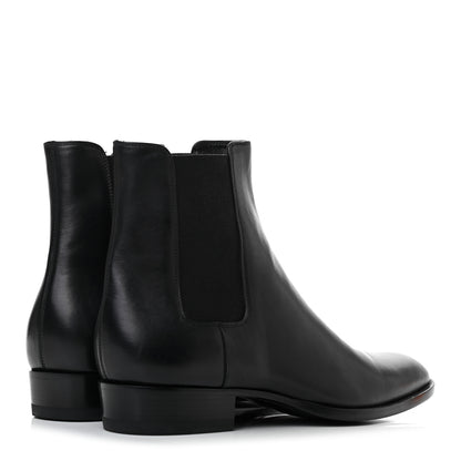 Saint Laurent Calfskin Mens Marrakesh Ankle Boots 42 Black 4 of 7