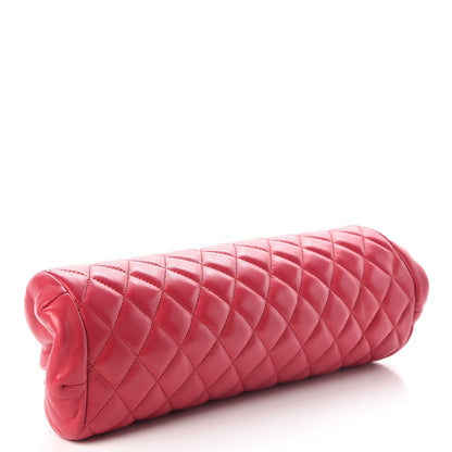 Chanel Lambskin Quilted Timeless Clutch Fuchsia 4 of 7