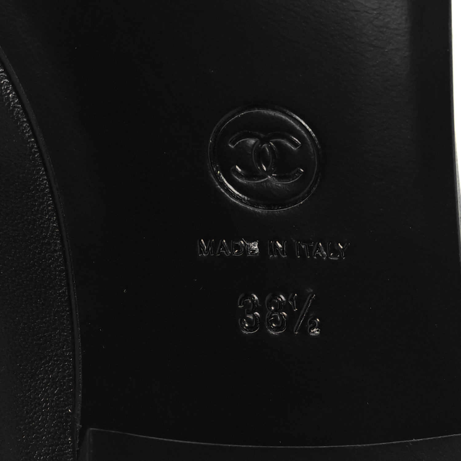Chanel Lambskin Patent Cap Toe Ballerina Flats 38.5 Black 8 of 10