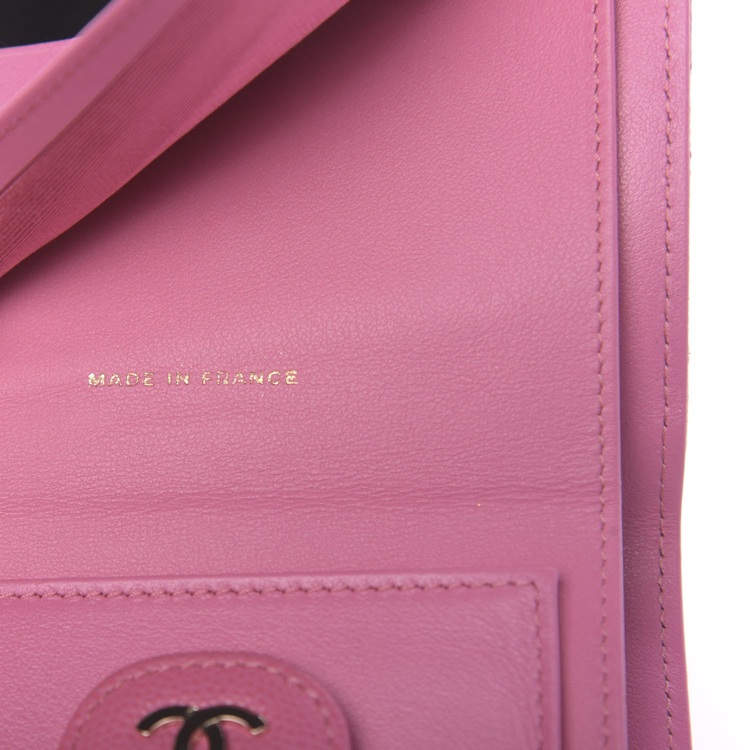 Chanel Caviar Quilted Compact Flap Wallet Pink 7 of 8
