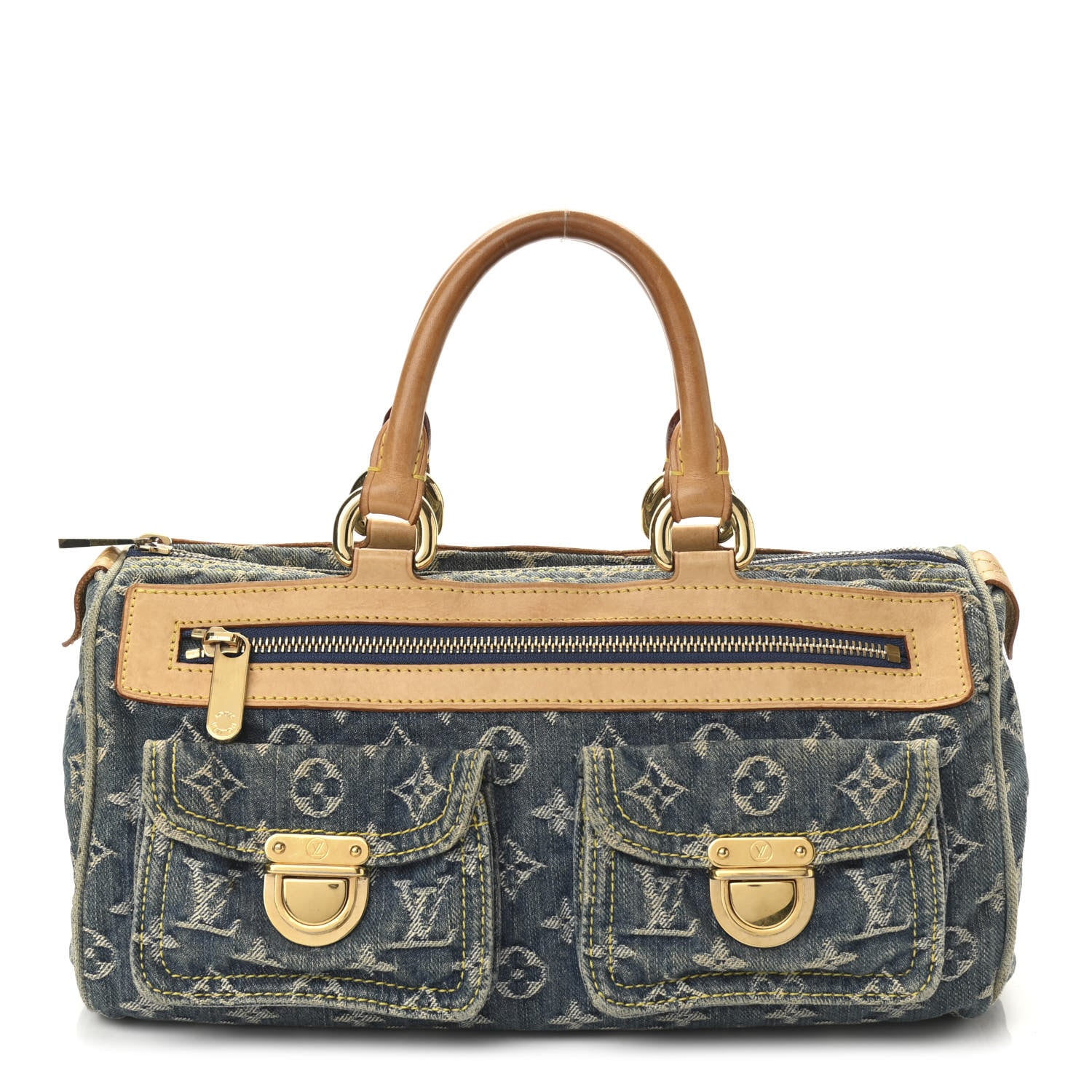 Louis Vuitton Monogram Denim Neo Speedy Blue 1 of 12