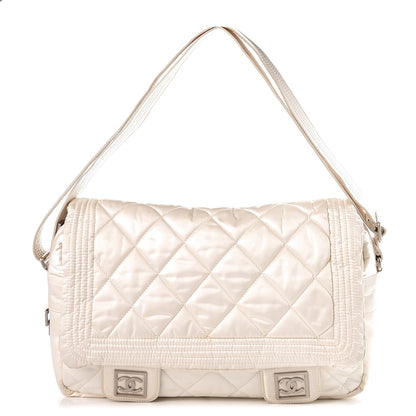 Chanel Nylon Ski Messenger Bag White 1 of 9