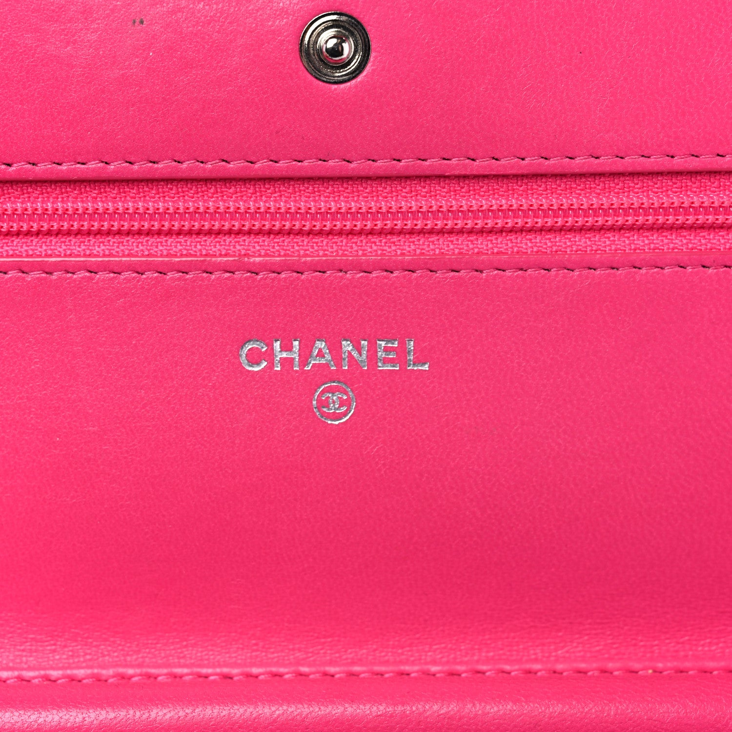 Chanel Lambskin Quilted Wallet on Chain WOC Pink 5 of 21