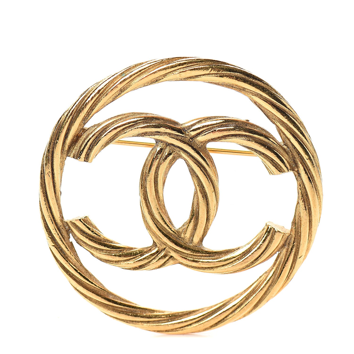 Chanel Rope CC Brooch Gold 1 of 3