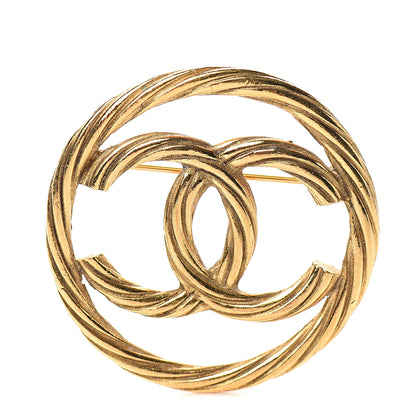 Chanel Rope CC Brooch Gold 1 of 3