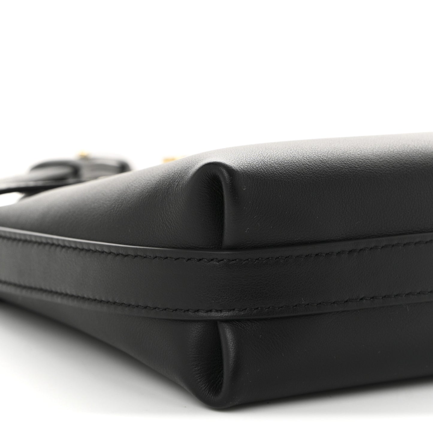 Calfskin Hug Two Tone Smartphone Holder Black Nylund Pink