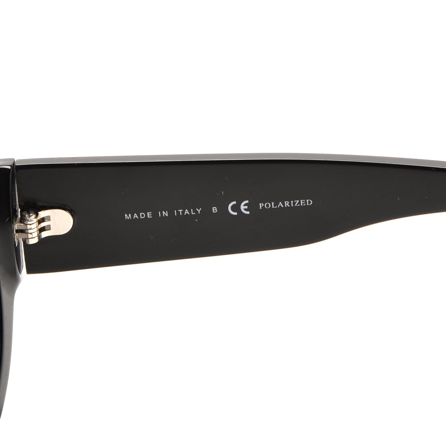 Acetate Polarized Round Sunglasses 5410 Black