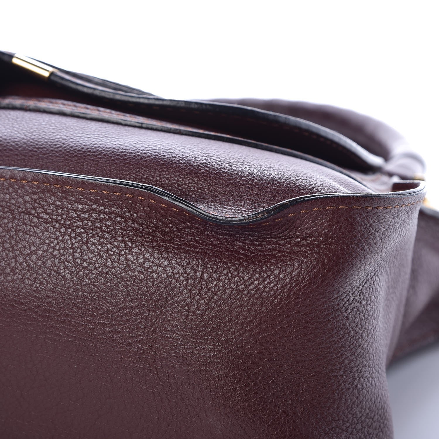 Chloe Calfskin Medium Marcie Satchel Wine Purple 8 of 8