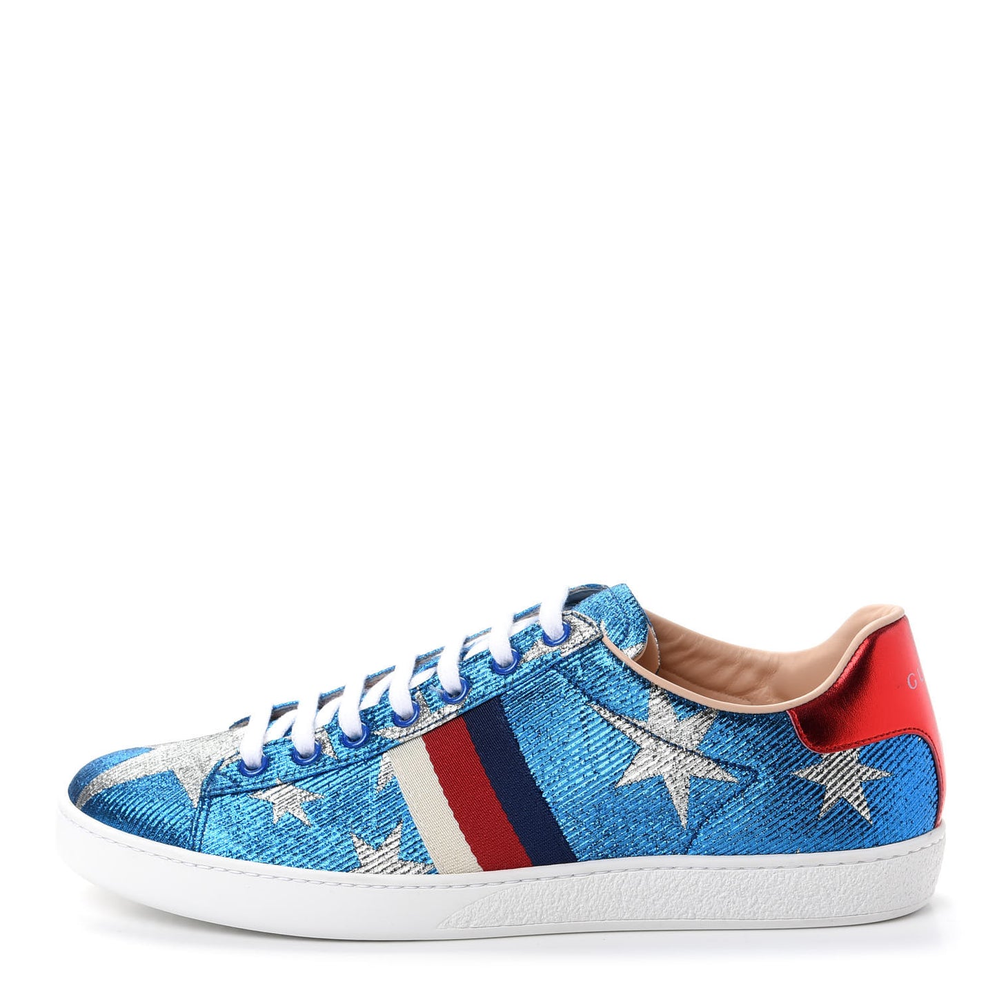 Lurex Starry Sky Sylvie Web New Ace Sneakers 40.5 Bluette Silver