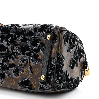Louis Vuitton Monogram Fleur De Jais Sequins Speedy 30 10 of 10