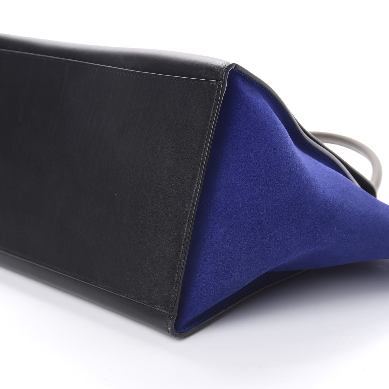 Celine Calfskin and Suede Large Trapeze Tri-Color Cobalt 8 of 9