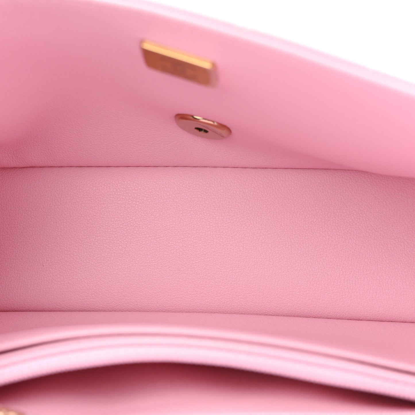 Lambskin Quilted Mini Rectangular Flap Pink