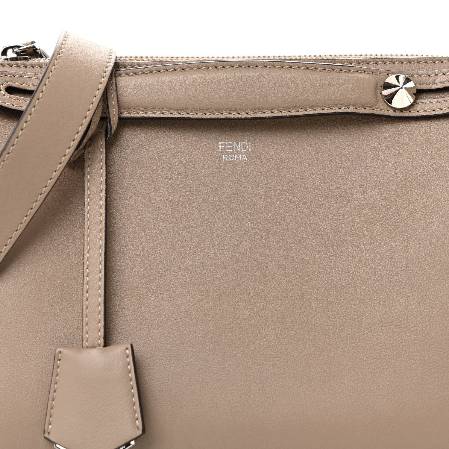 Fendi Vitello Dolce Medium By The Way Boston Bag Tortora 8 of 11