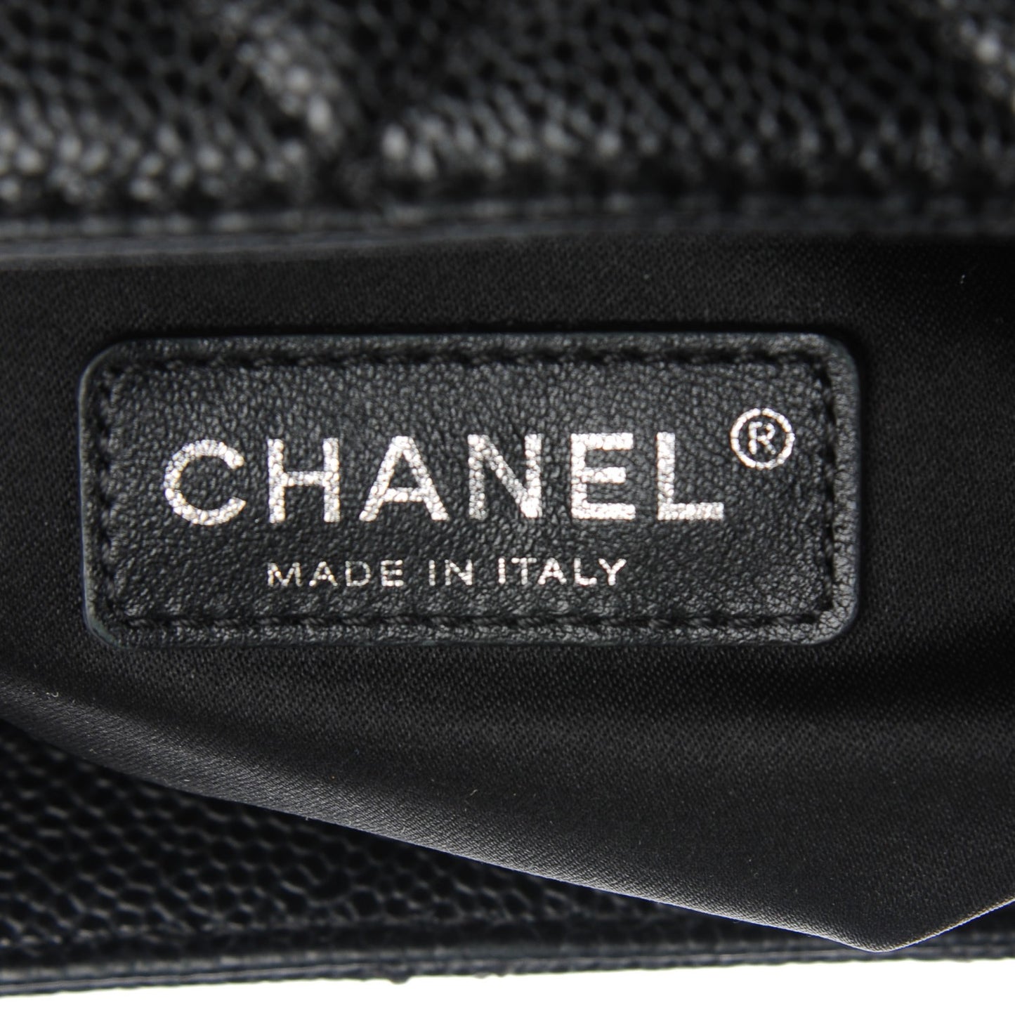 Caviar Quilted Grand Shopping Tote GST Black