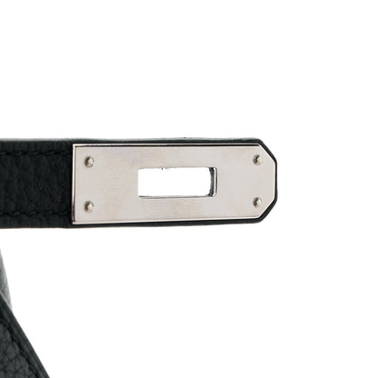 Hermes Taurillon Clemence Kelly Ado Backpack Black 14 of 17