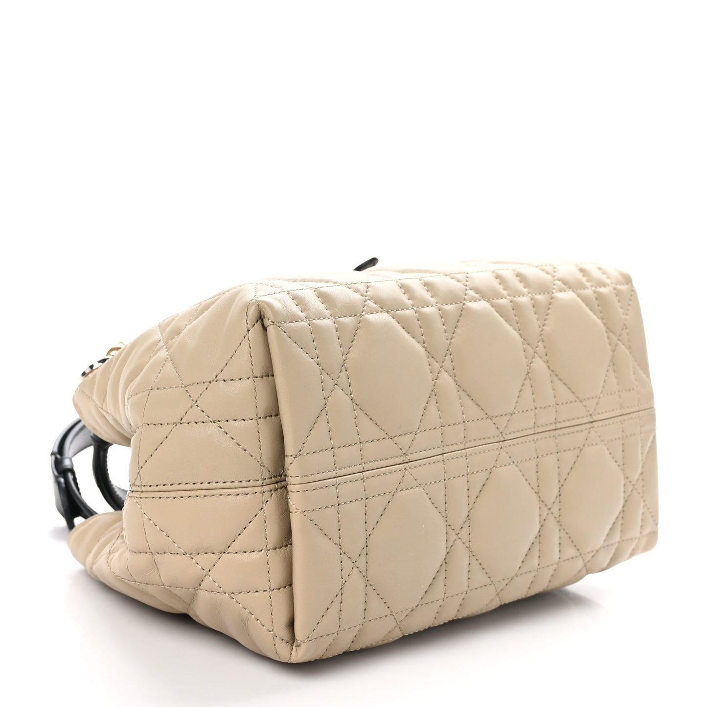 Calfskin Macrocannage Small Toujours Beige