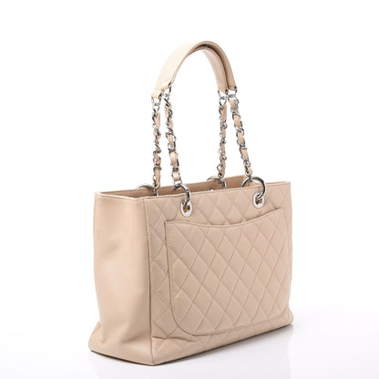 Chanel Caviar Quilted Grand Shopping Tote GST Beige Clair 2 of 10