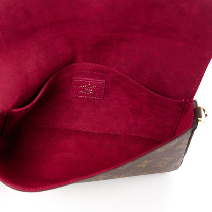 Louis Vuitton Monogram Pochette Felicie Chain Wallet Fuchsia 6 of 15