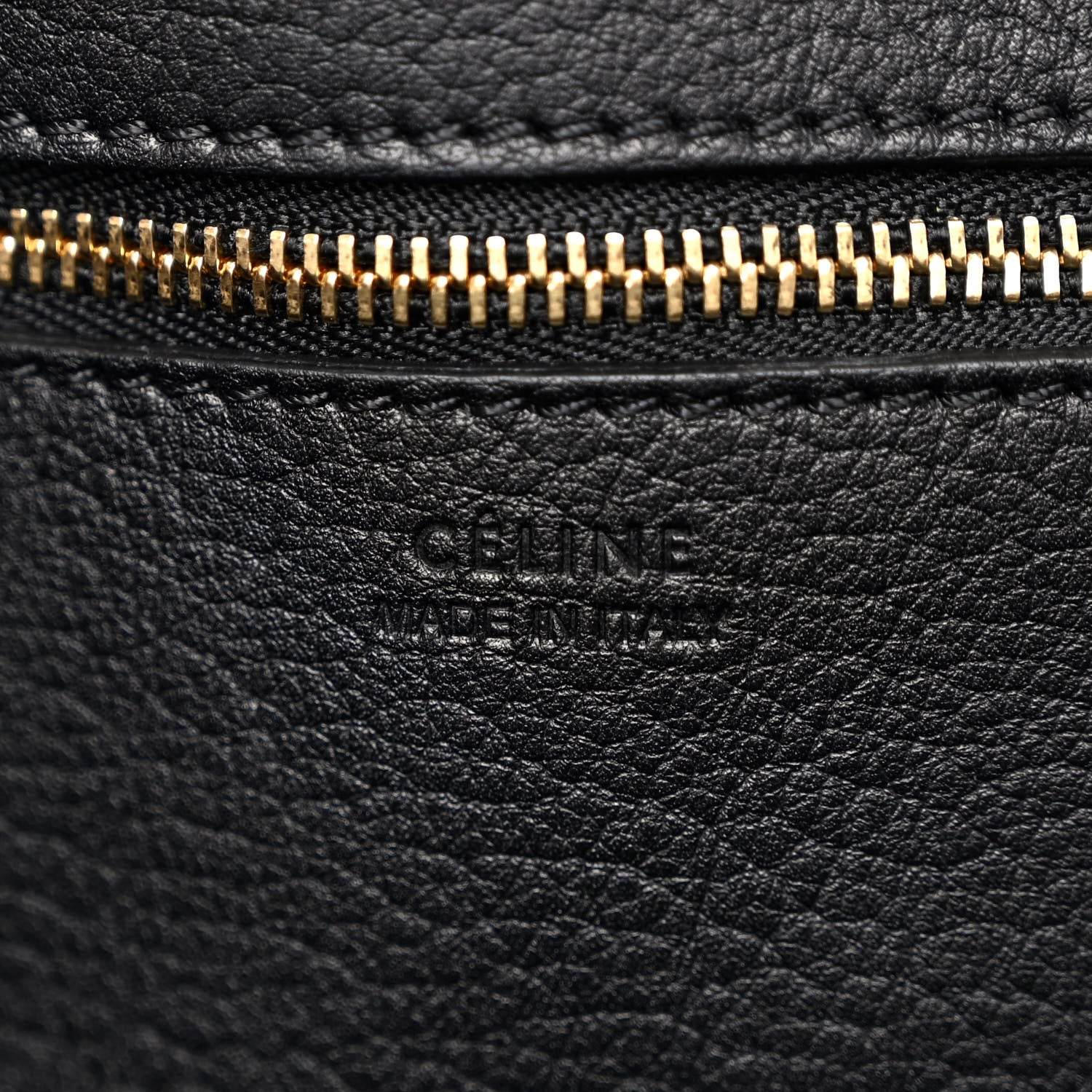Celine Crisped Calfskin Medium Tie Knot Tote Black 6 of 11