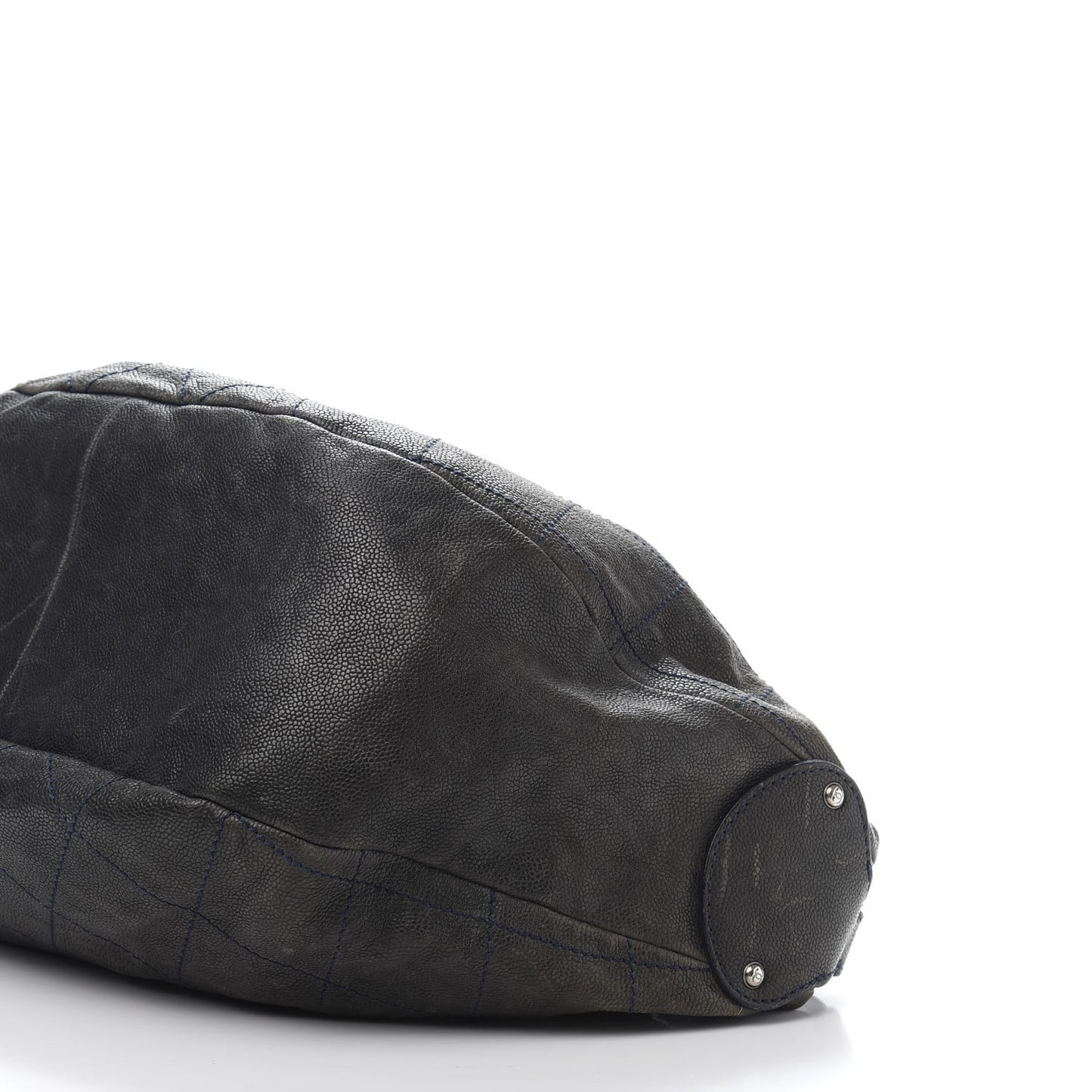 Caviar Stitched Large Outdoor Hobo Black