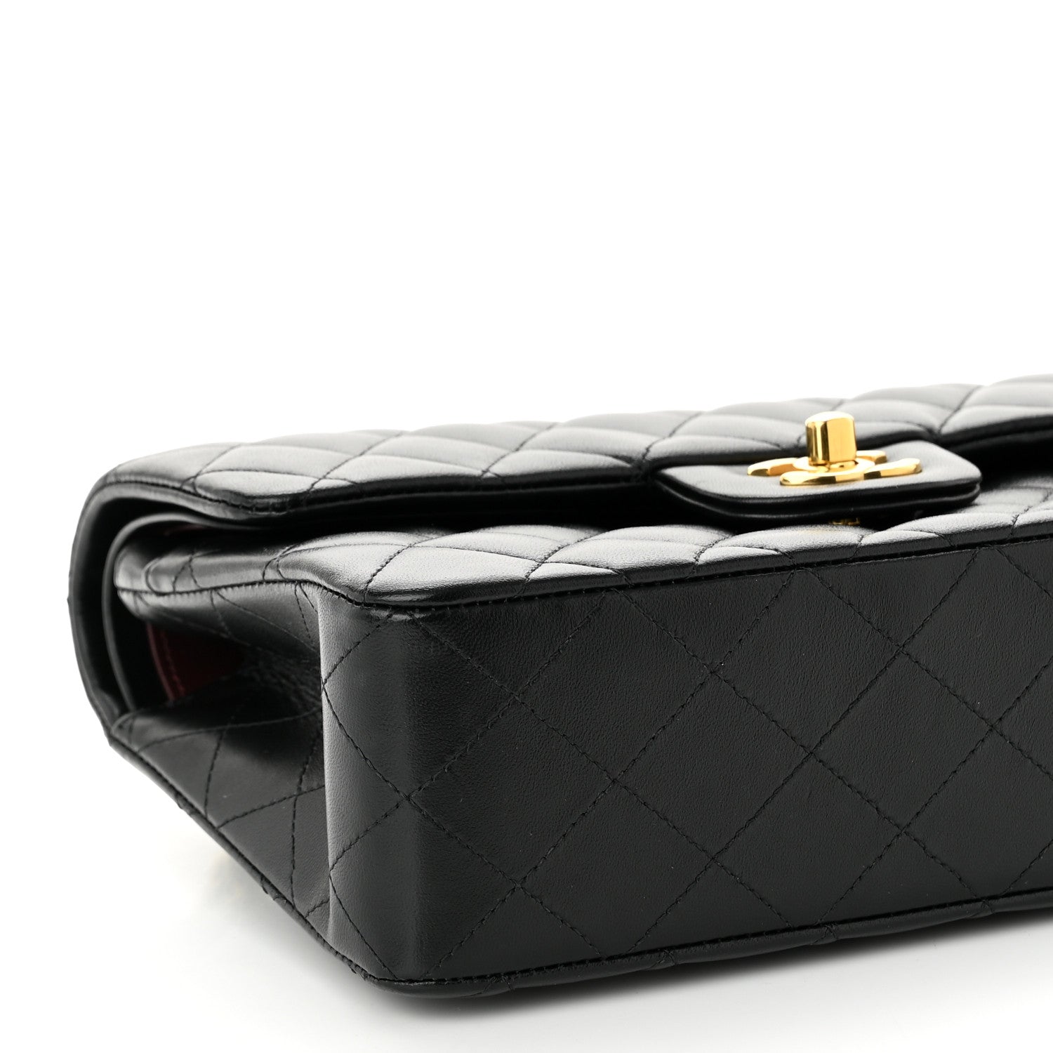 Chanel Lambskin Quilted Small Double Flap Black 9 of 10