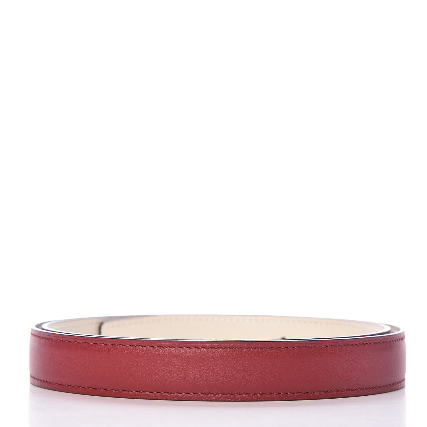 Swift Epsom 24mm Belt Strap 90 Rouge Grenat Craie