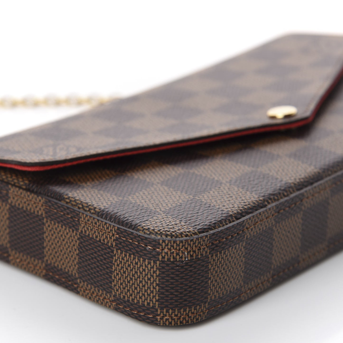 Damier Ebene Pochette Felicie Chain Wallet