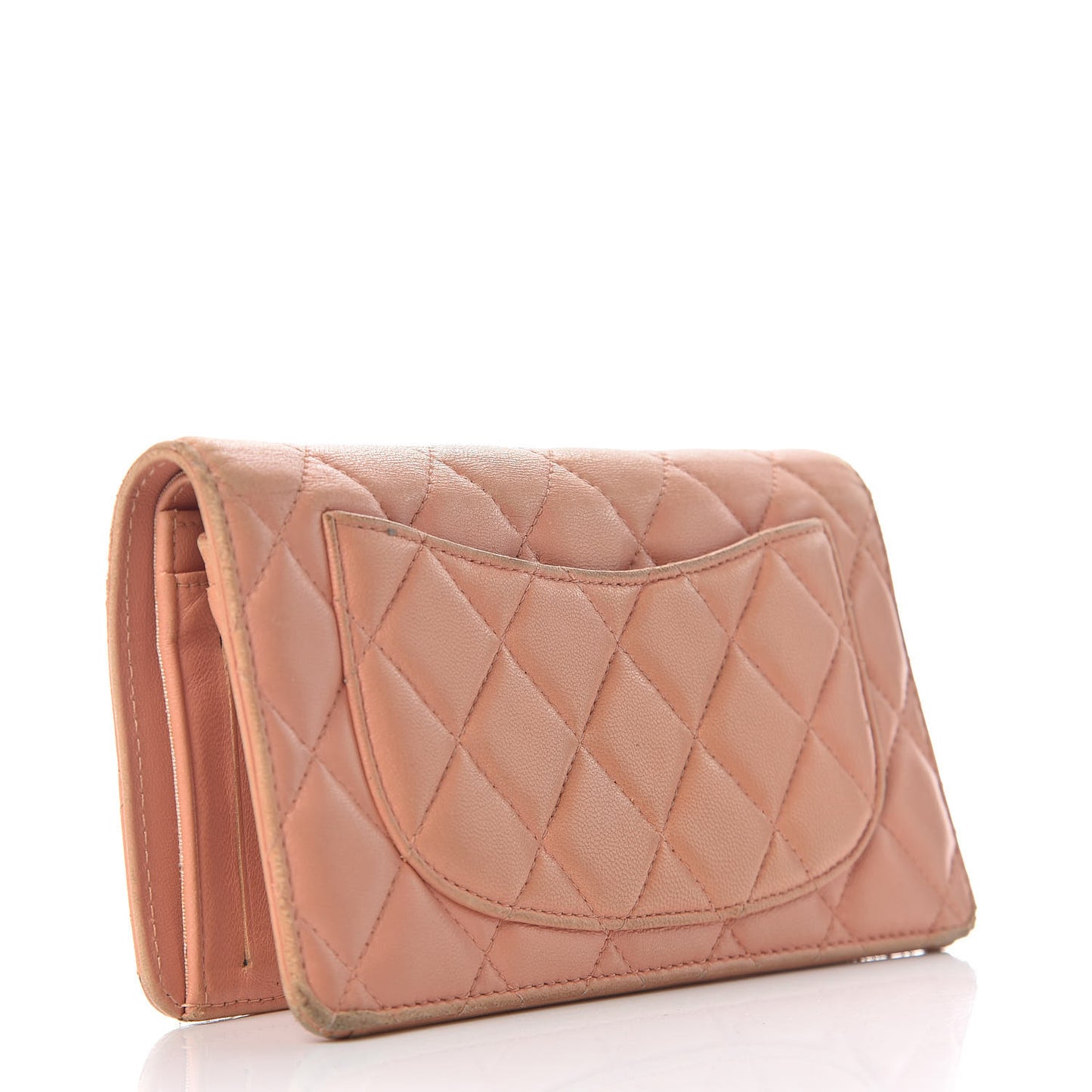 Lambskin Quilted Yen Wallet