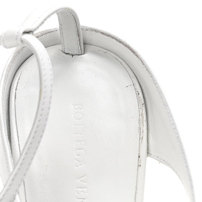 Bottega Veneta Lambskin Stretch Multi Strap 90mm Sandals 39.5 Optic White 14 of 14