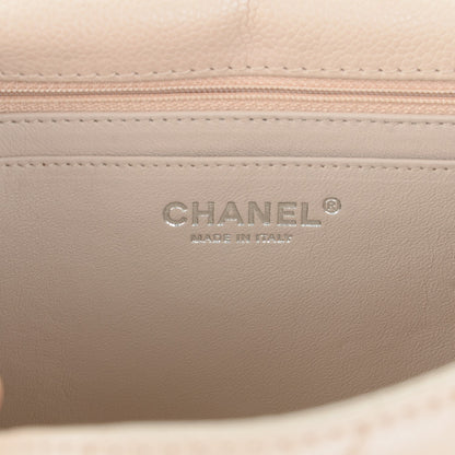 Chanel Washed Caviar Quilted Jumbo Single Flap Beige Clair 5 of 8