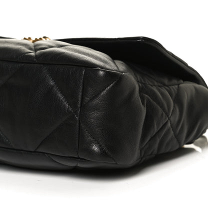 Chanel Lambskin Quilted Large Chanel 19 Flap Black 10 of 12