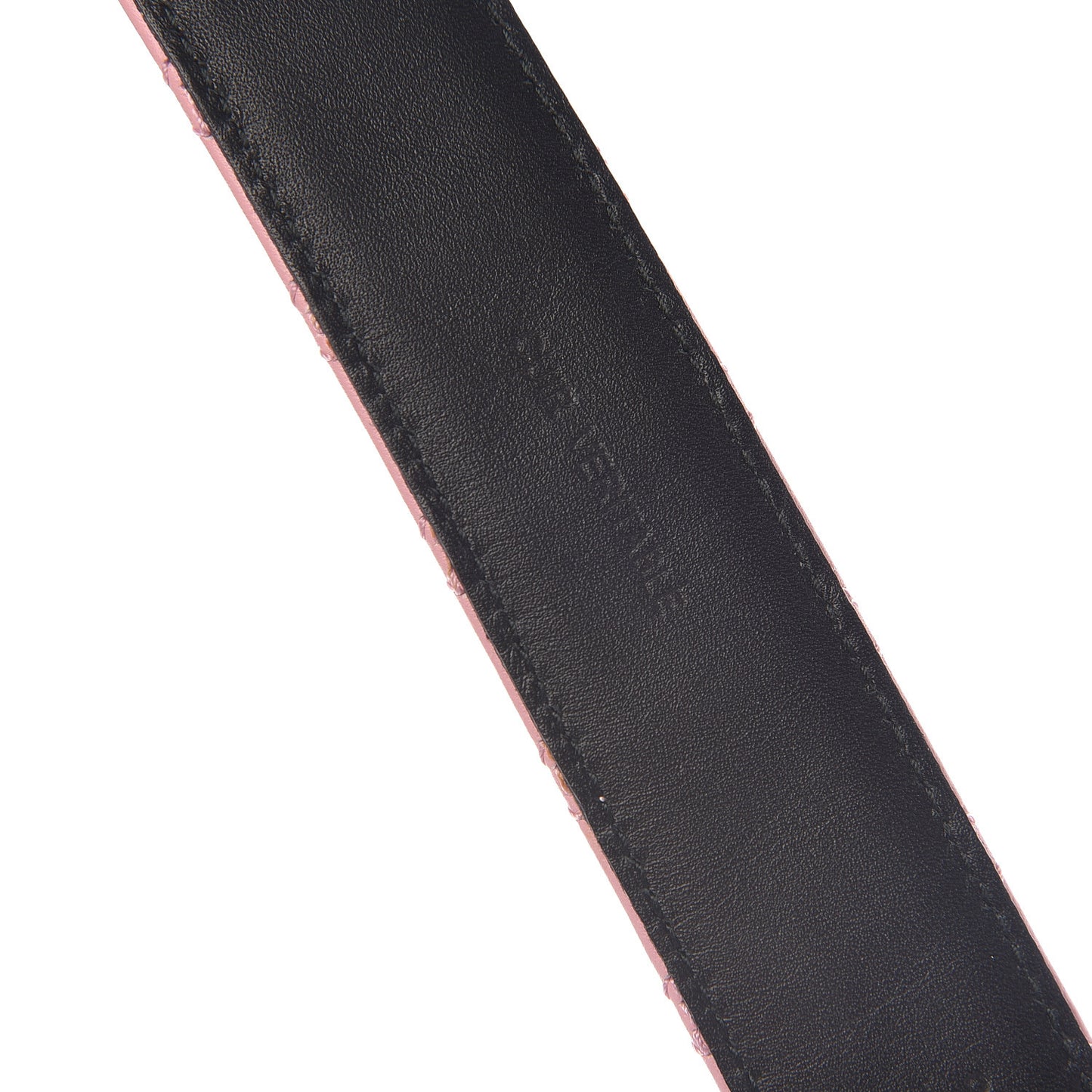 Pearl Lambskin Quilted CC Belt 95 38 Pink