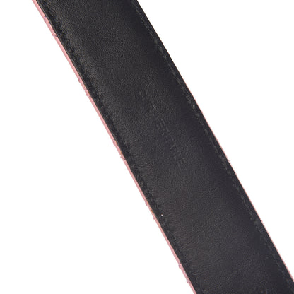 Chanel Pearl Lambskin Quilted CC Belt 95 38 Pink 6 of 9