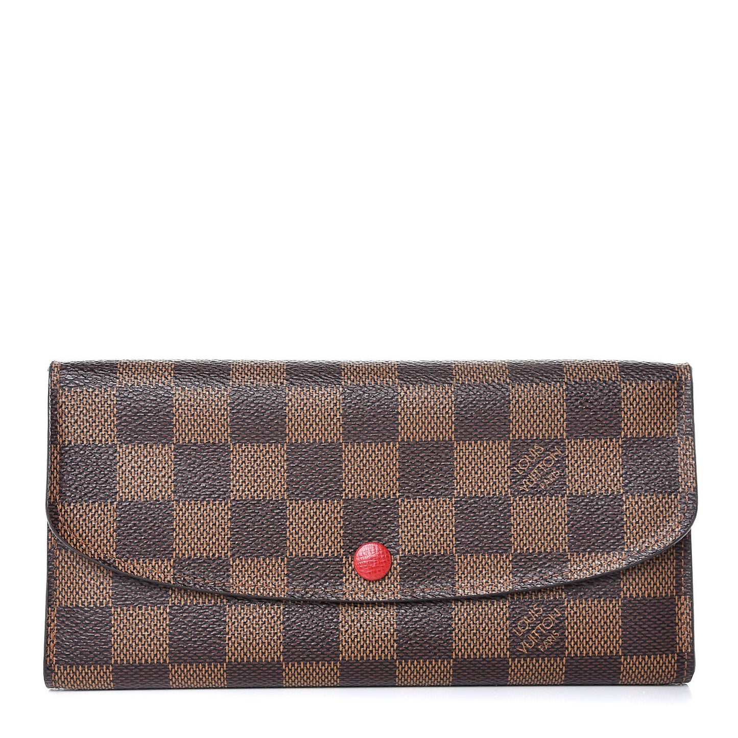 Damier Ebene Emilie Wallet Red